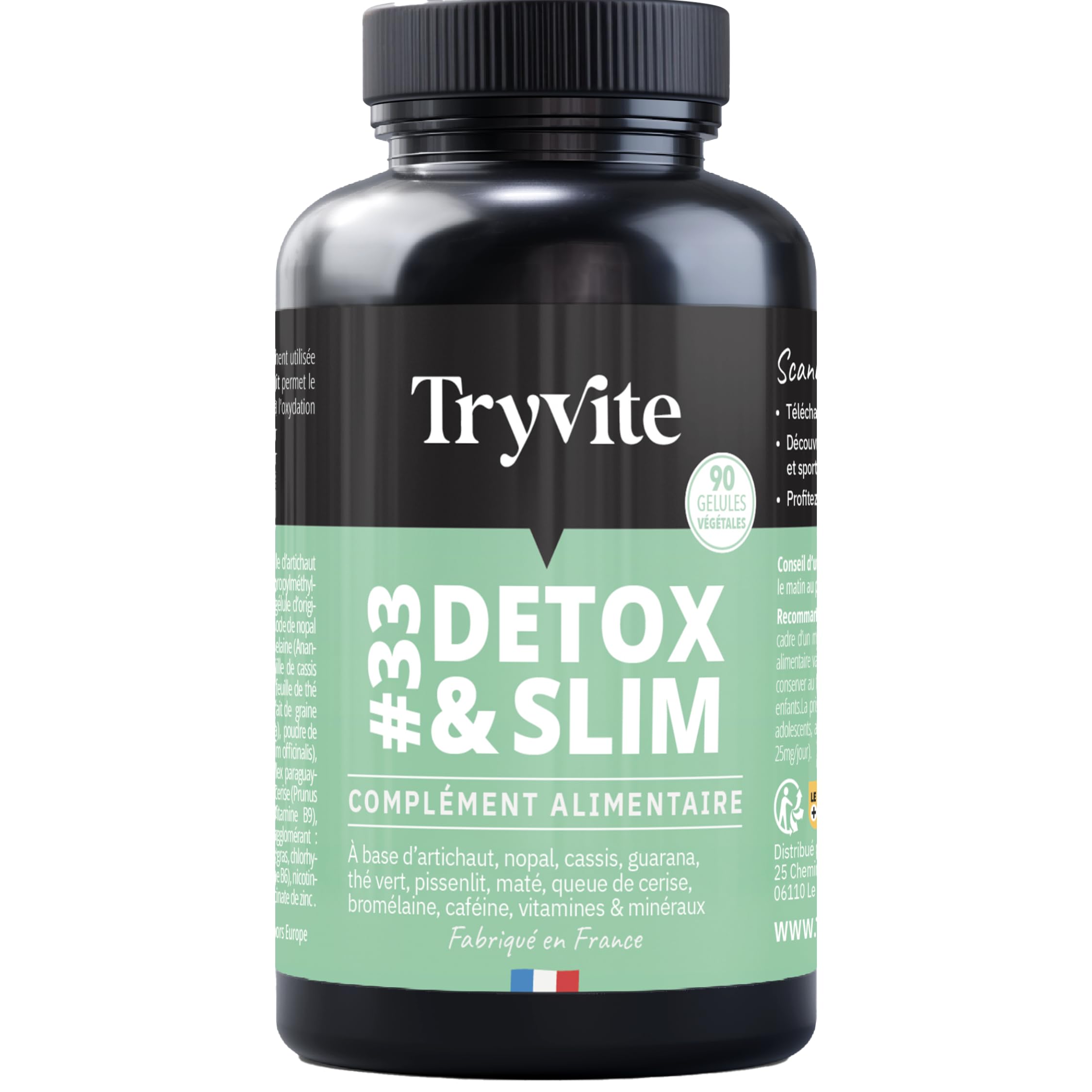 TRYVITE | Formule Minceur | 90 gélules | Fabriqué en France