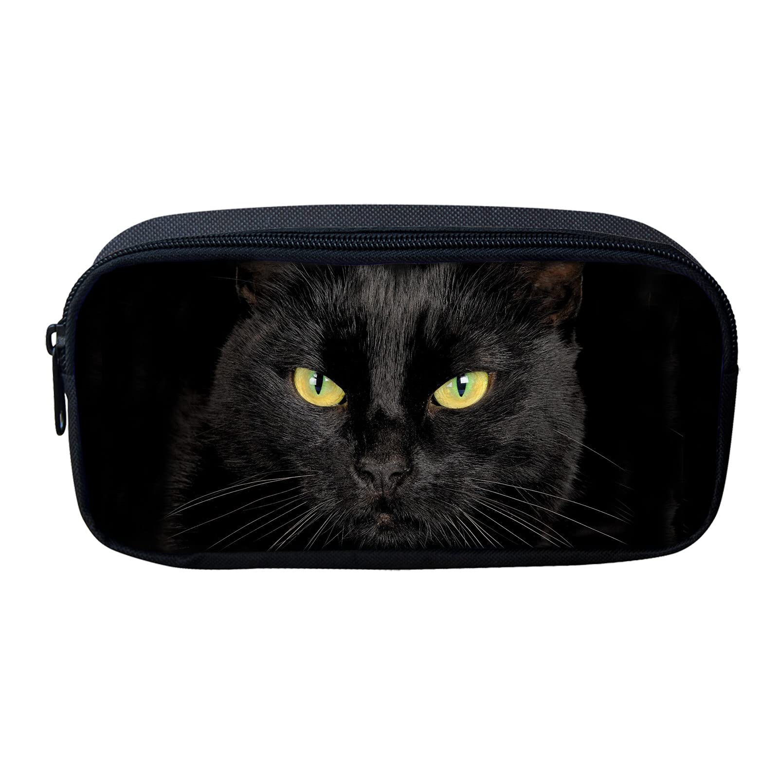 Showudesigns Pencil Bag Large Children Pen Pouch Black Cat Pencil Case Holder for Teen Girls Boys Purse Coin Wallet โ image 1