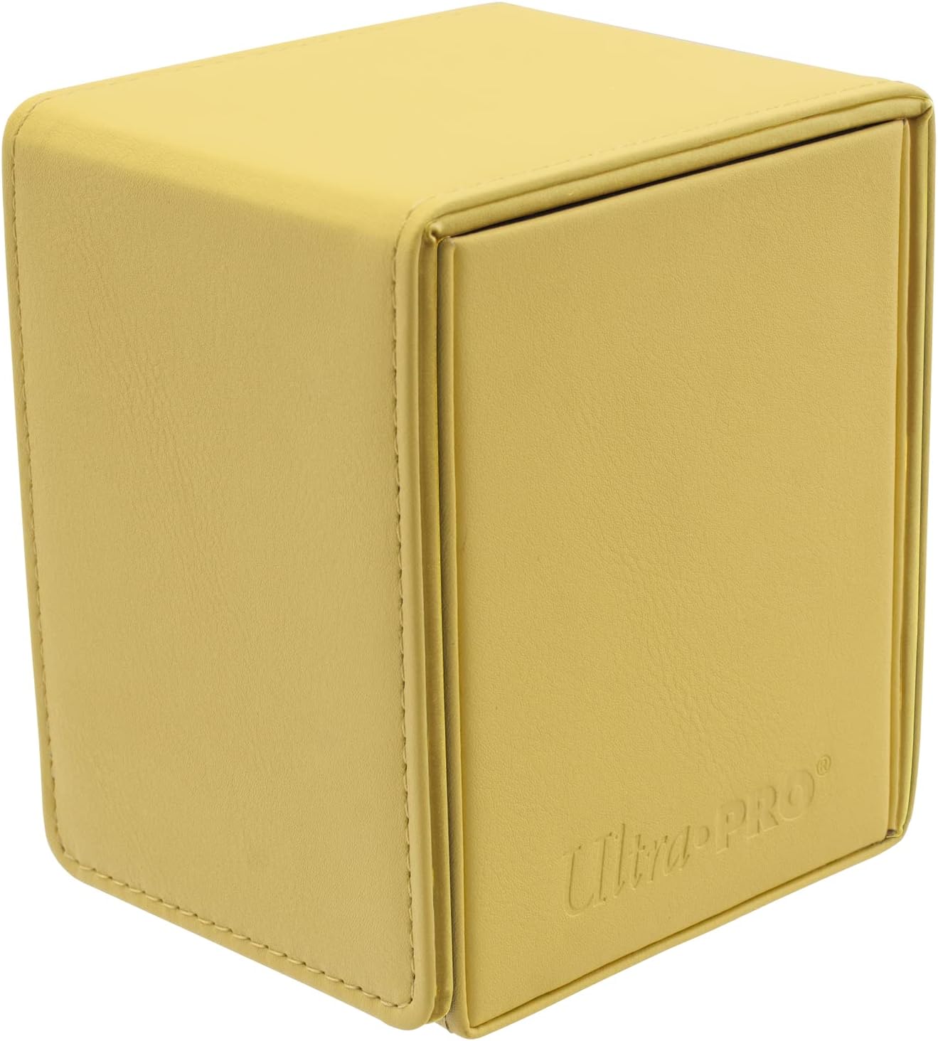 Ultra Pro - Vivid Alcove Flip Card Deck Box (Yellow) - Stores & Protects Up To 100 Standard Size Collectible Cards, Baseball, Gaming, Sports or Any Standard Size Cards In Collections