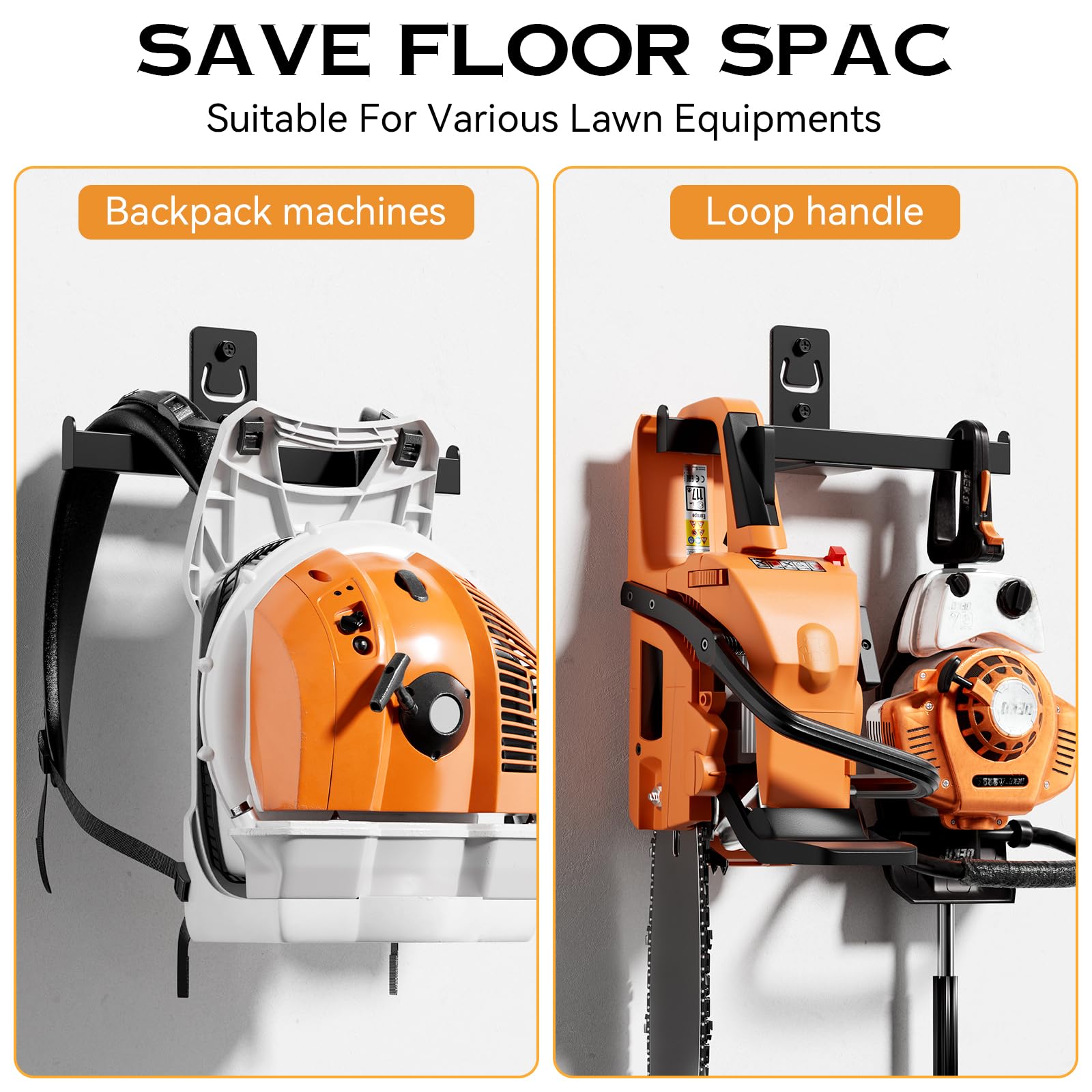 Leaf Blower Wall Mount - Heavy Duty Tool Organizer -4