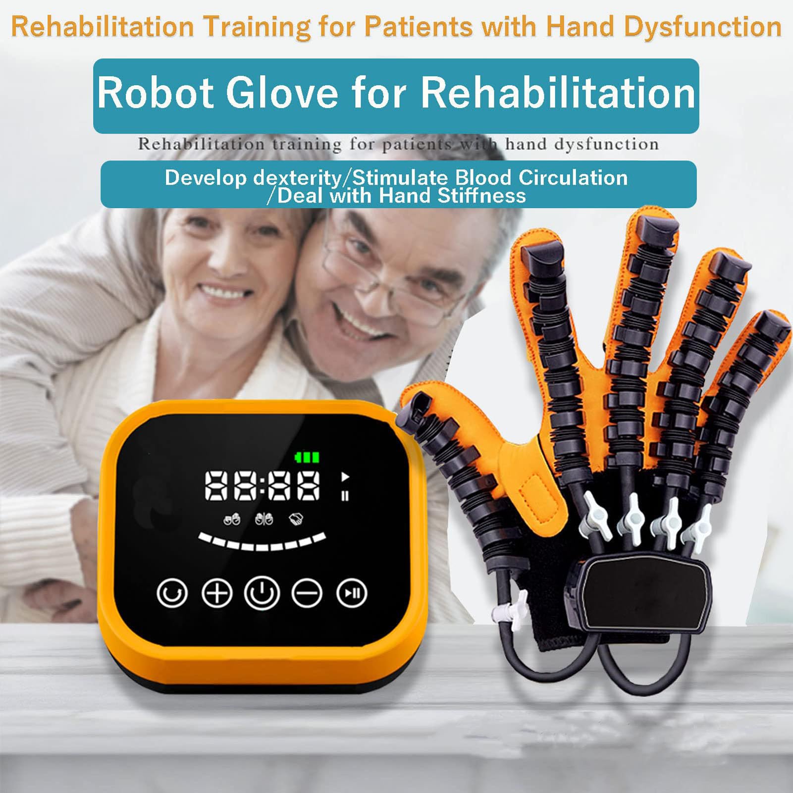 Guantes de robot de rehabilitación para rehabilitación de dedos, ortesis para pacientes con hemiplejia y artritis