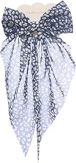 Daphane Hair Clips With Bow Design For Girls - Navy