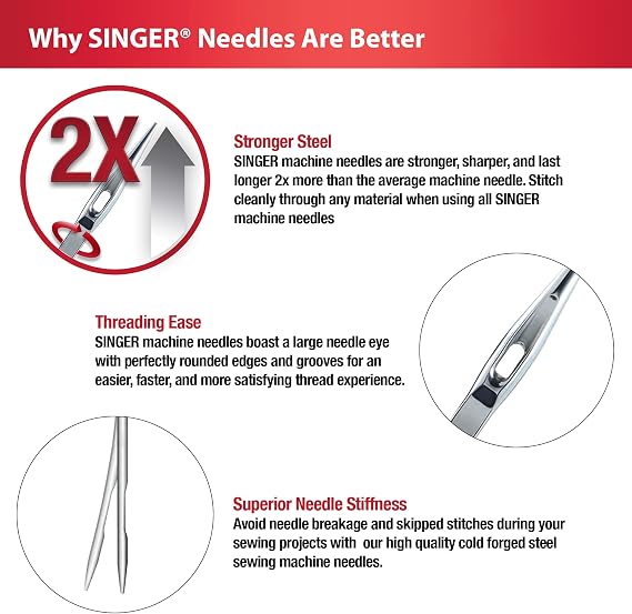 SINGER Universal Twin Stretch Sewing Machine Needle