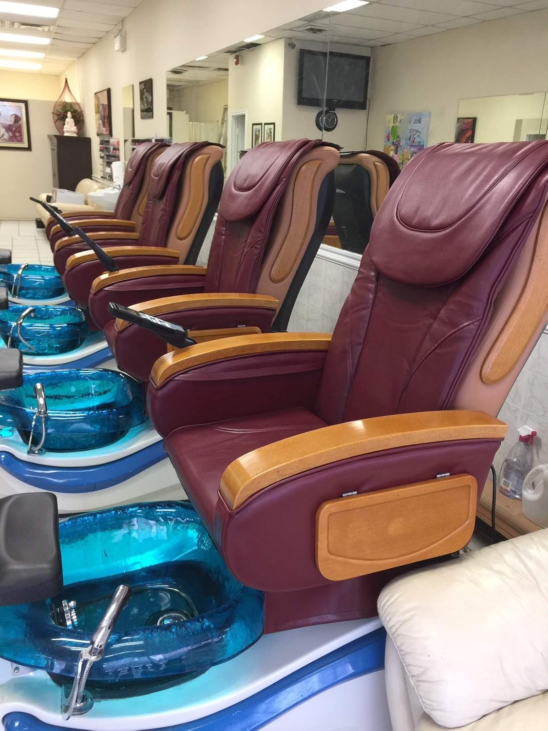 ZKZ Pedicure Chair Cushion Massage Cover NEW Burgundy Nails Salon Pedicure Salon Furniture Type B