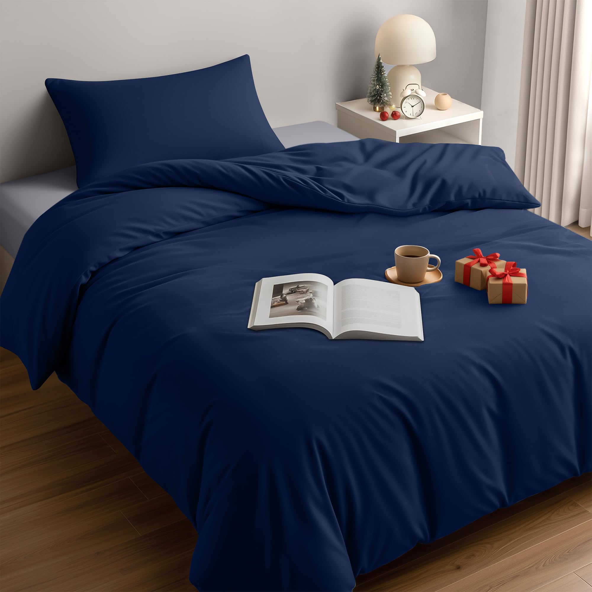 Utopia Bedding Funda Nordica Cama 180 - Microfibra Juego de Funda Nordica 240x260 cm y 2 Fundas de Almohada 65x65 cm (Blanco) — view 66