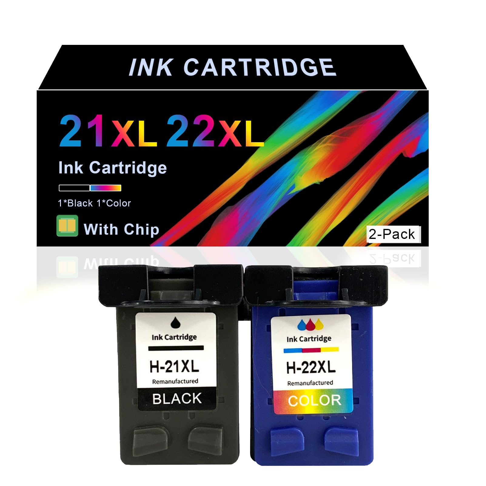 Cartouches D’encre Compatibles HP 21 XL & 22 XL | Pour PSC 1406, 1408, 1410 Et Autres