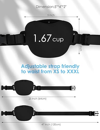 Miniatura 6 de heouvo Bolsa de golosinas para perros con clicker de entrenamiento, cierre magnético más fuerte para evitar derrames, bolsa de silicona de 1.67