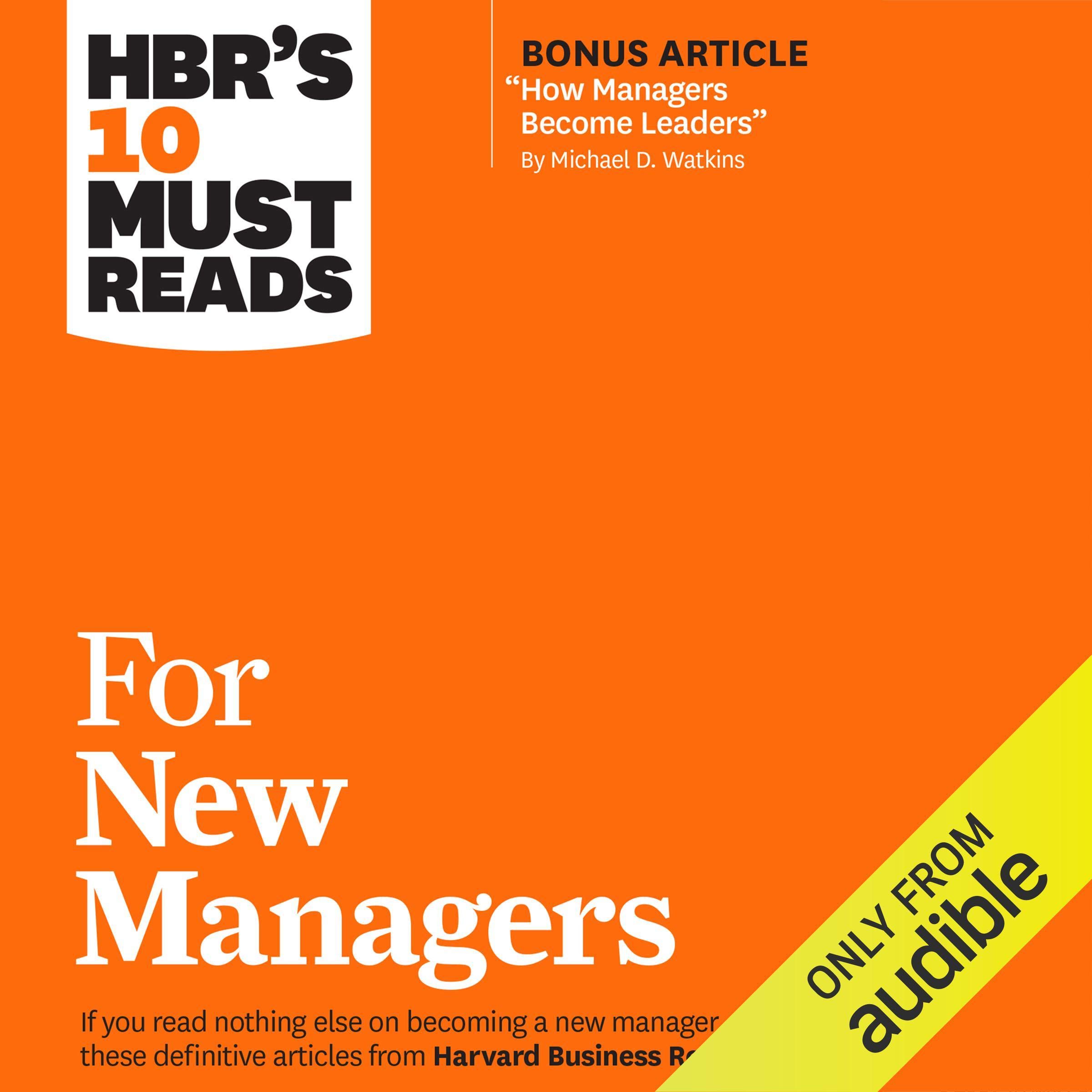 Cover art for HBR's 10 Must Reads for New Managers