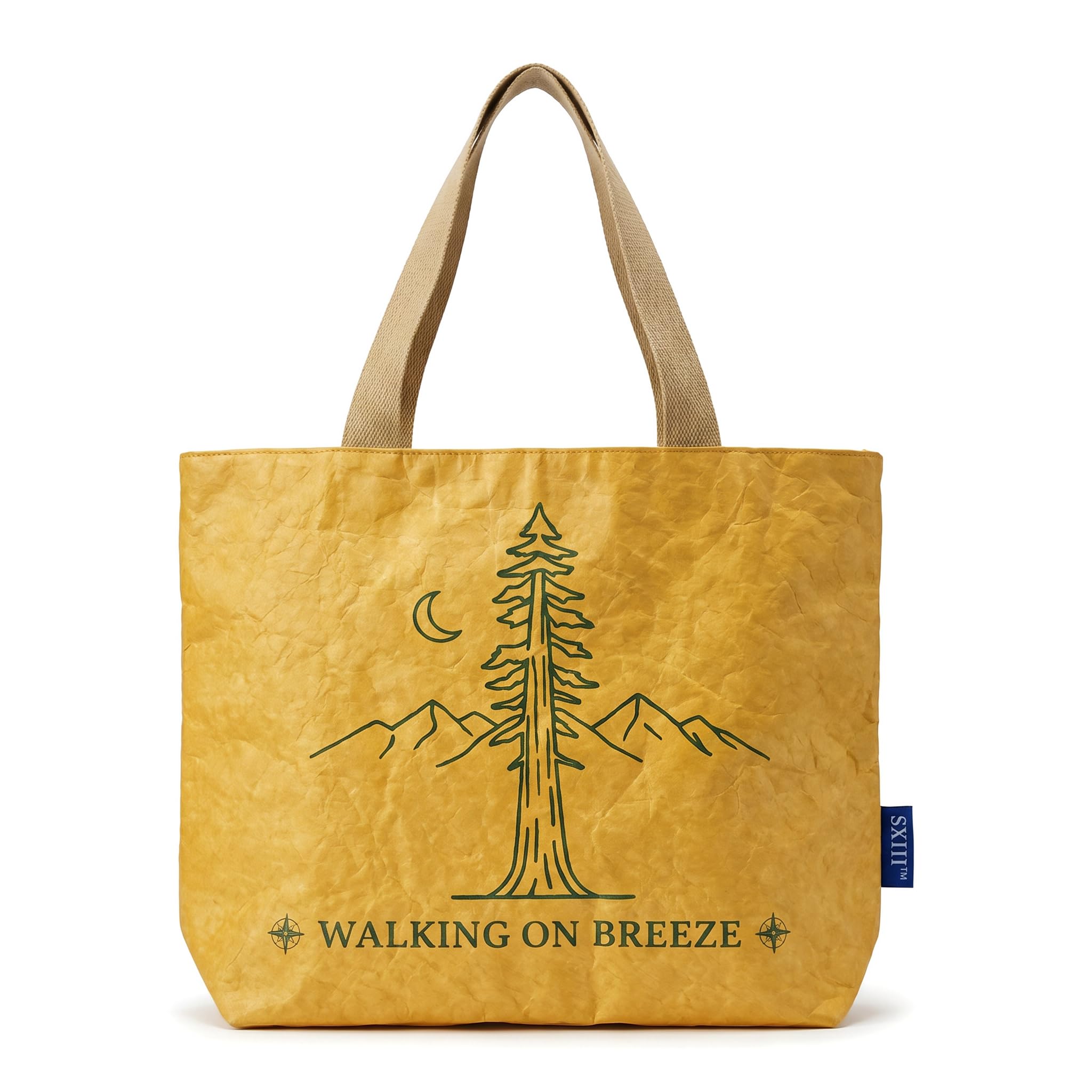 Lightweight HDPE Tote Bag for Women & Men, Water-Resistant Shoulder Bag for Travel, Work & Shopping