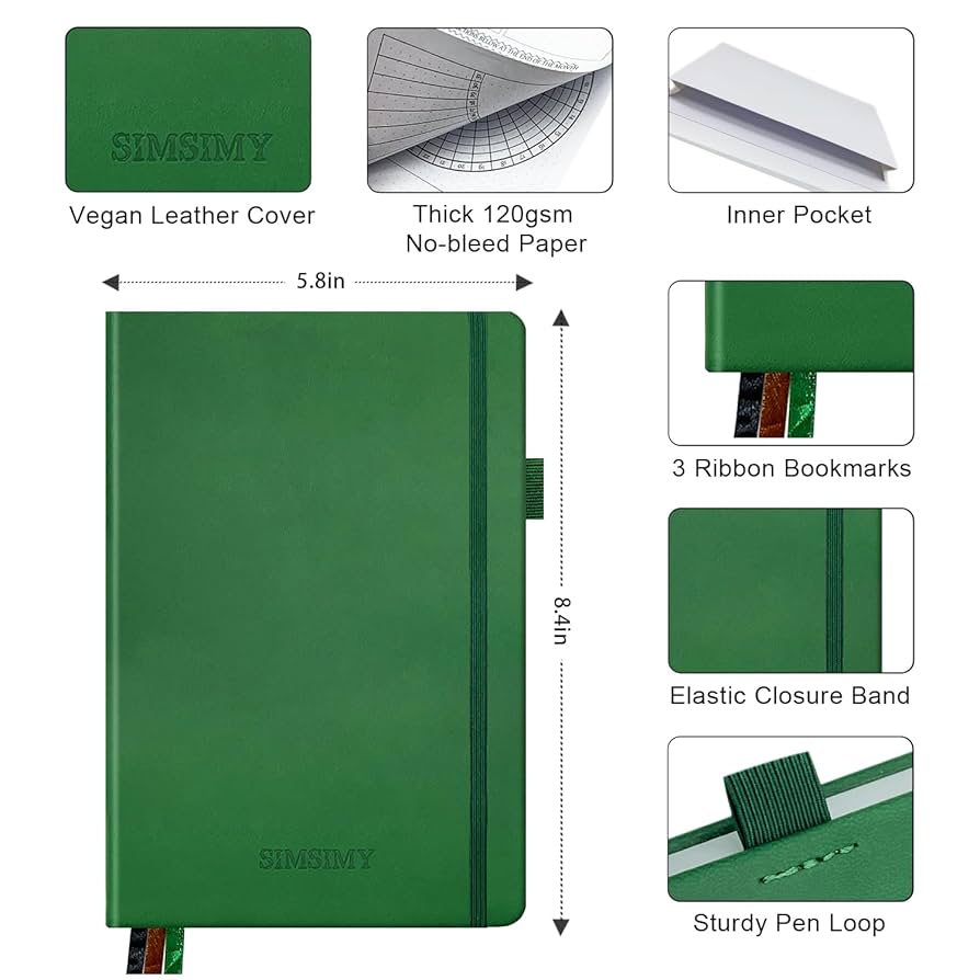 家庭教師のトライ　メモ帳 Amazon.com : SIMSIMY Dotted Journal Notebook with Premade