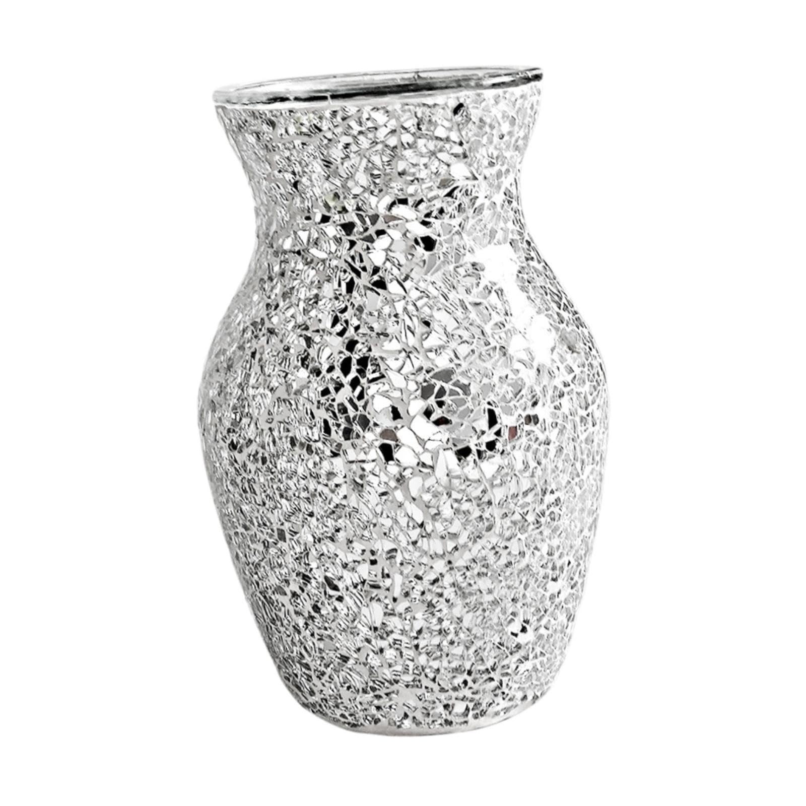 Vase miroir mosaïque idée cadeau fait main pour crémaillère et bureau