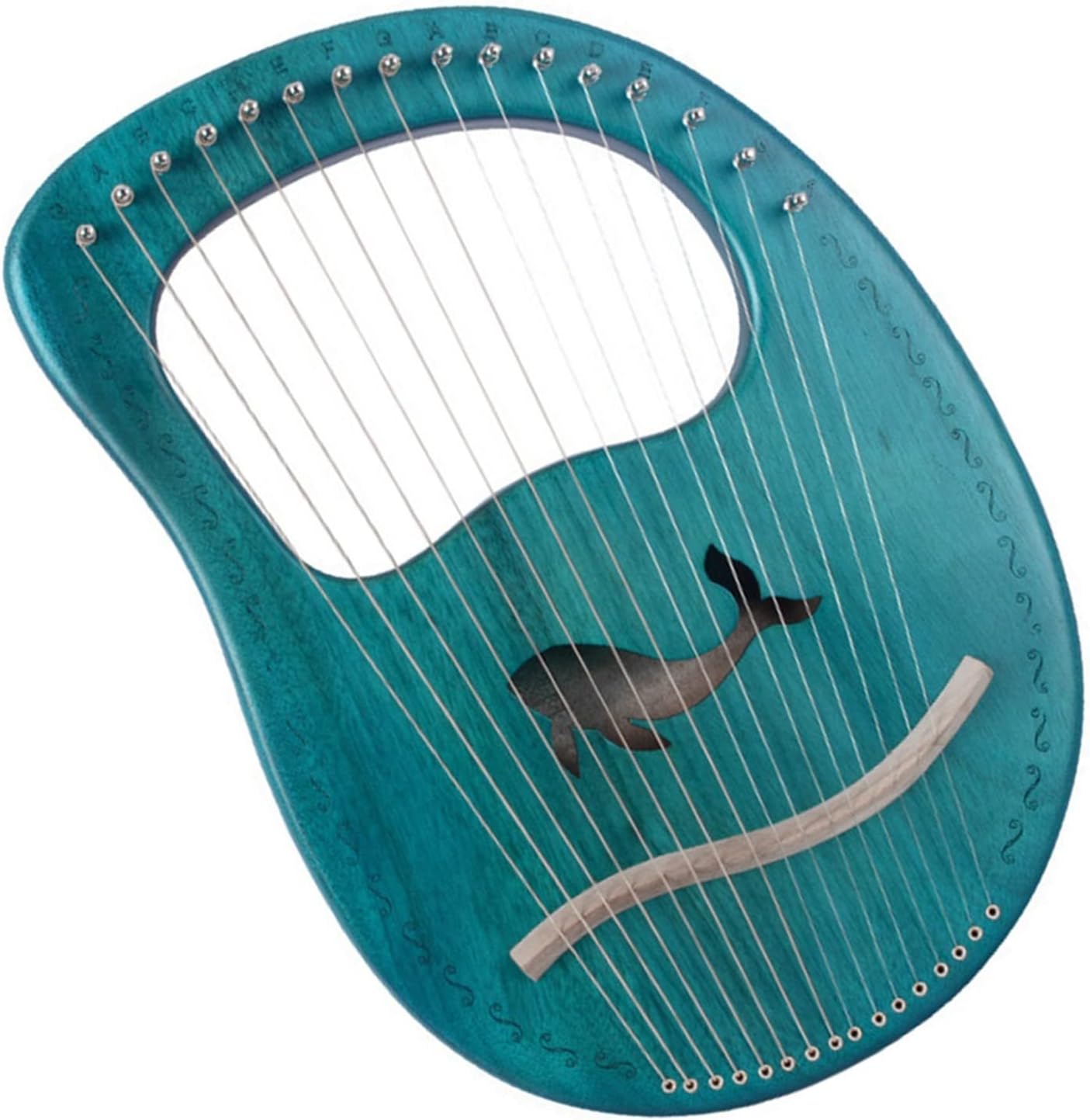 Amazon.com - Harps Mahogany 16-Tone Lyre 10-Tone Harp String Instrument ...