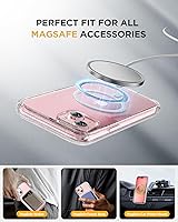 Vista 245 de Miracase Funda magnética para iPhone 14 de 6.1 pulgadas, protector de pantalla de vidrio templado integrado + protector de lente, compatible