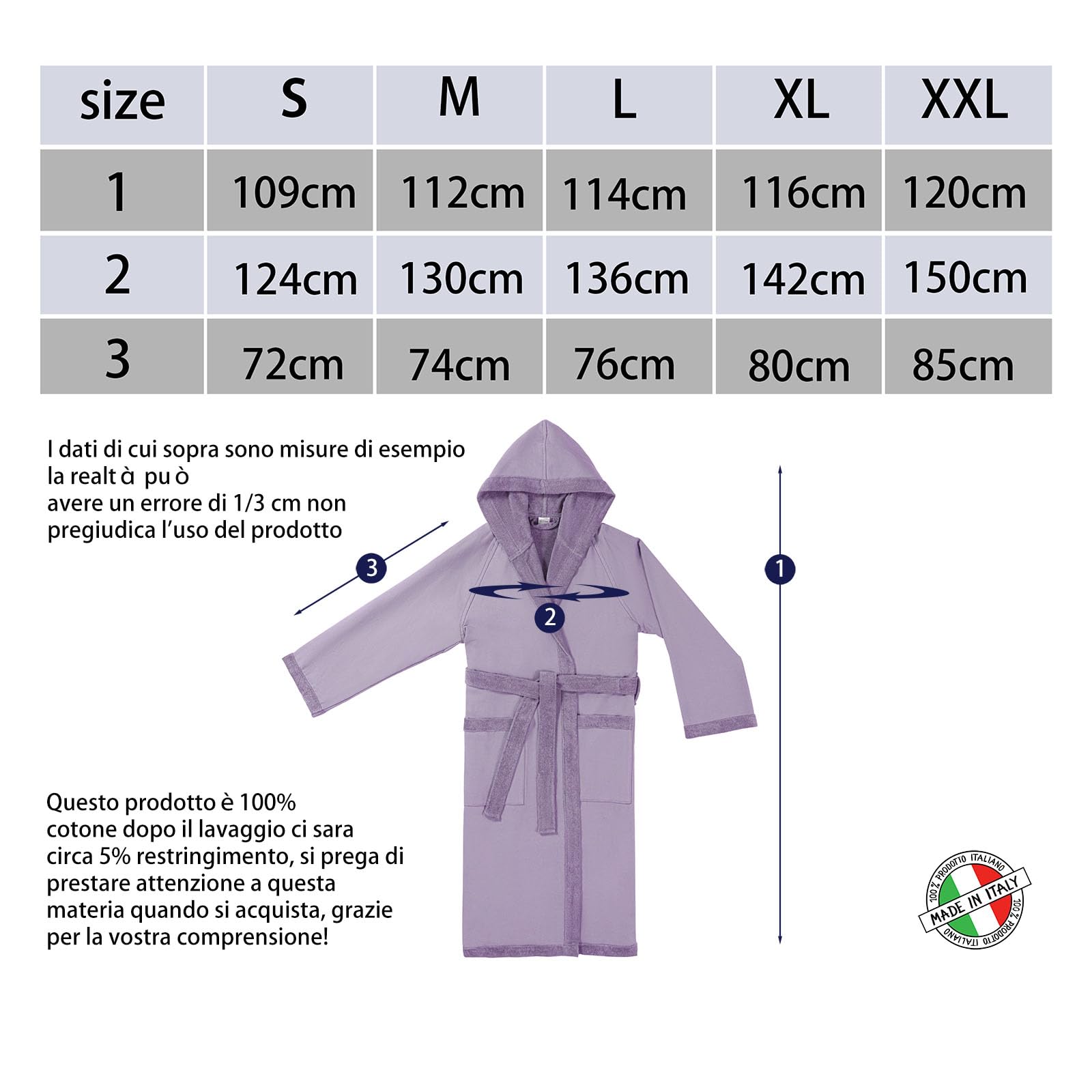 runico Accappatoio Donna Cappuccio - Design e Fabbricazione Italiana, 100% Cotone, Ultra Sottile, Super Assorbente, Anti-Pilling, con 2 Asciugamani Inclusi……