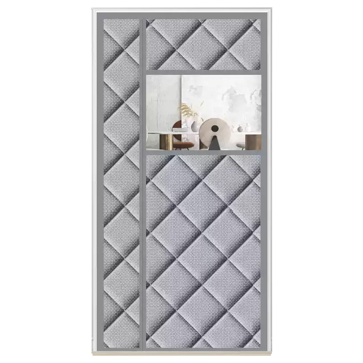 Rideau isolant thermique de porte magnétique coupe-vent et insonorisant haute densité