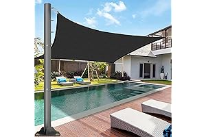 Patio Removable Shade Sail Posts - 10ft Sunshade Sail Support Poles