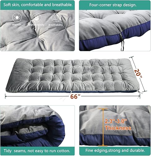 Miniatura 14 de H&ZT 2PK Zero Gravity Chair,Folding Lounge Recliners with Removable Soft Pad,Headrest and Footrest,Sun Tanning Chair for Indoor and Outdoor,Support