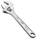 Jetech 8-Inch Adjustable Wrench - Professional Heavy Duty Chrome Vanadium Steel Shifter Spanner with Inch&sol;Metric Scale Wide Caliber Opening