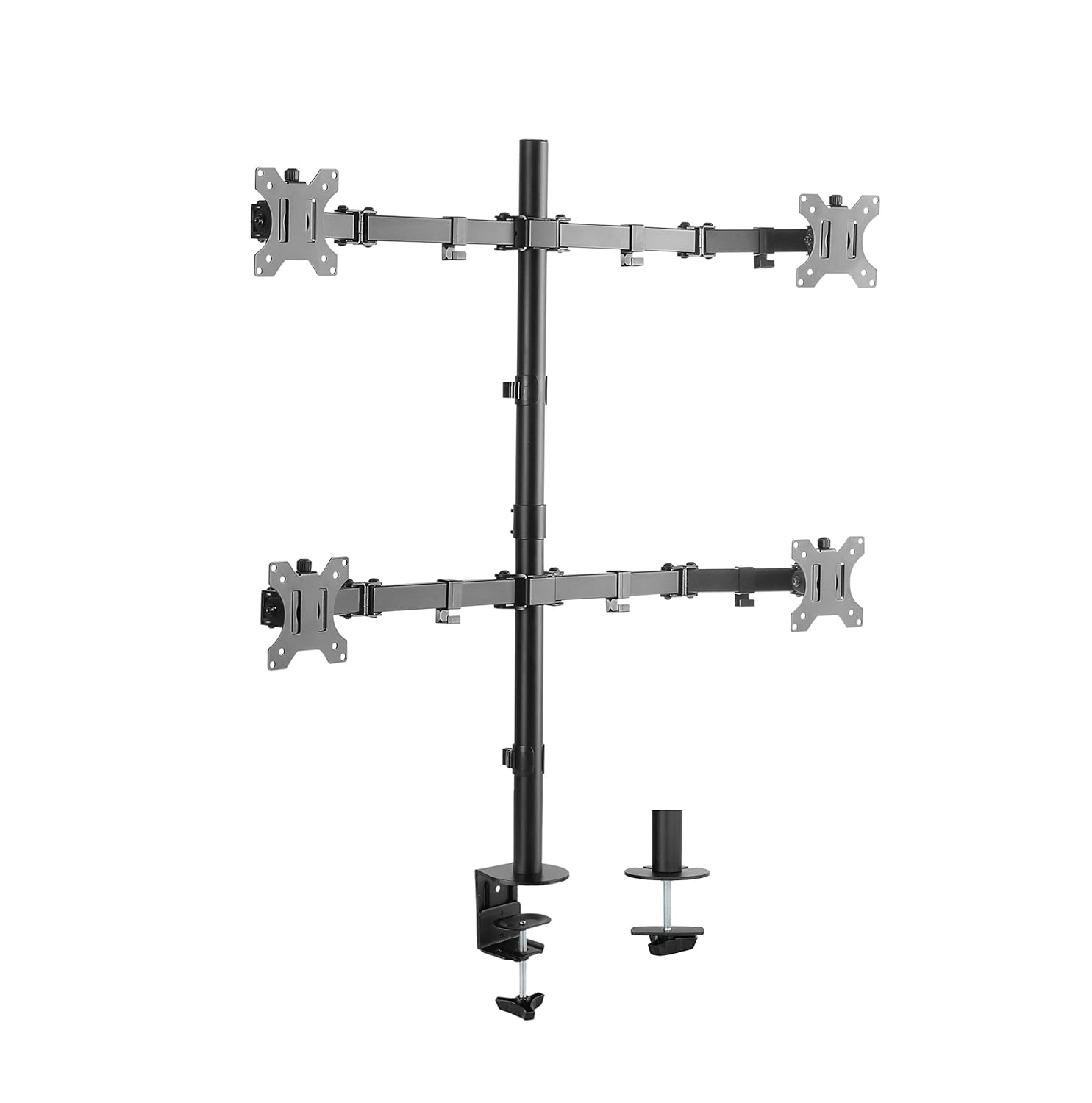 JIN OFFICE Four Monitor Stand with 13-32″ Support| 8 kg Weight Cap. Per Monitor| Four Monitor Arm| Tilt and Rotation Features | 3 yrs Warranty JIN OFFICE Four Monitor Stand with 13-32″ Support| 8 kg Weight Cap. Per Monitor| Four Monitor Arm| Tilt and Rotation Features | 3 yrs Warranty