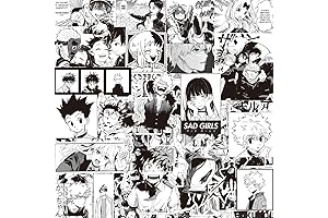 102 Pcs Cool Mixed Anime Stickers: Unleash Your Inner Manga Vandal