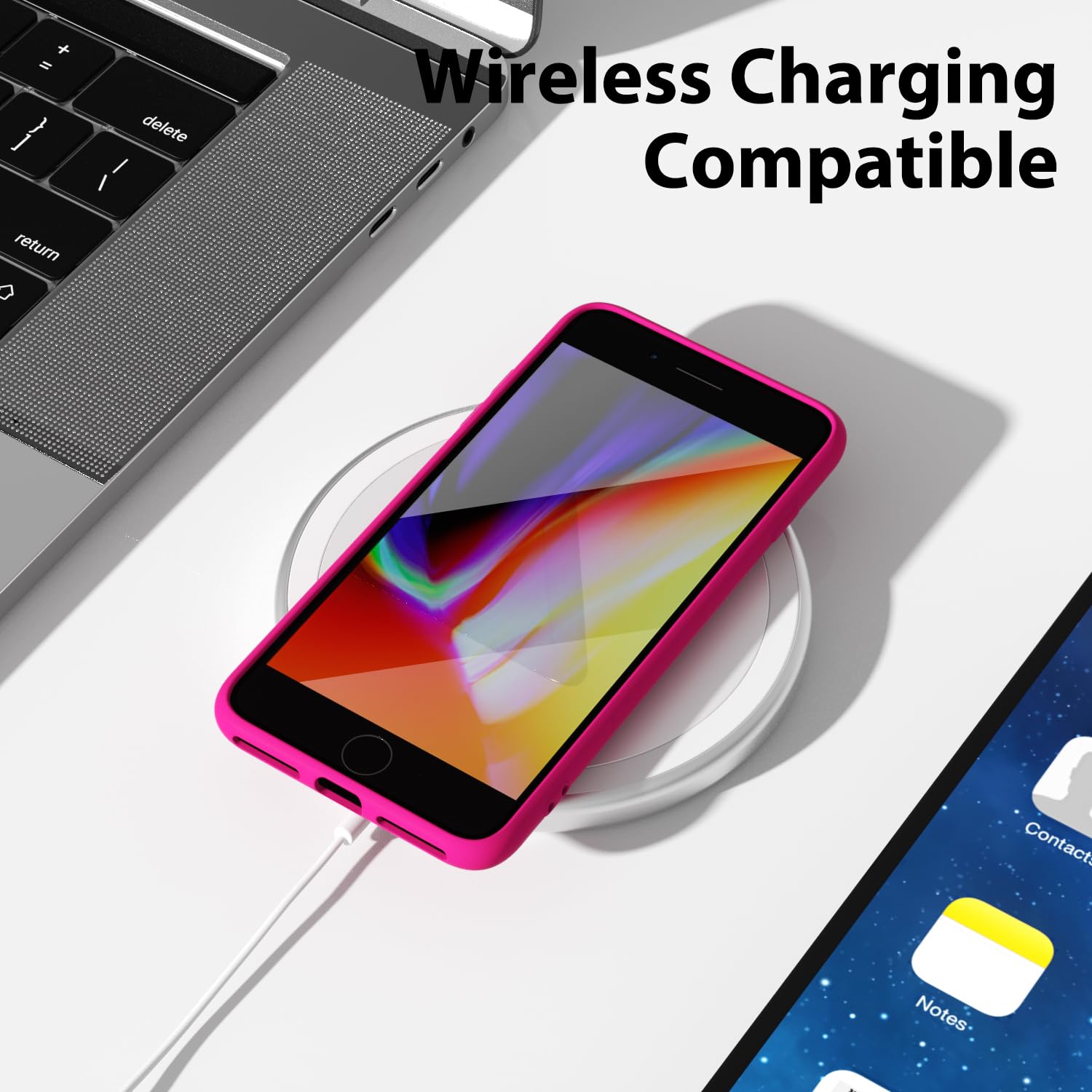 oakxco for iPhone 16 Pro Max Case Liquid Silicone, Soft Rubber Gel Elegant Aesthetic Basic Simple Cover, Cute Thin Slim TPU Matte Solid Color Plain Smooth Case for Women Girl, Light Pink — view 517