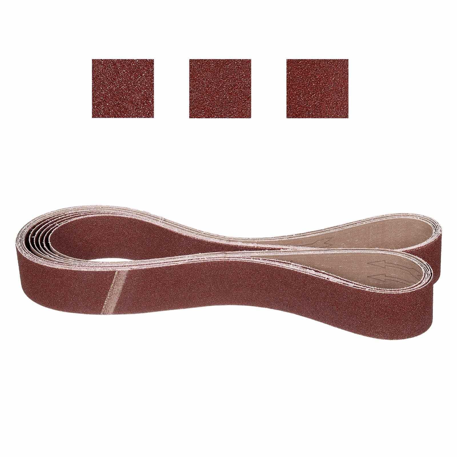 CoCud 50mm x 1829mm Sanding Belts, 6 Pcs 40/60/80 Grit
