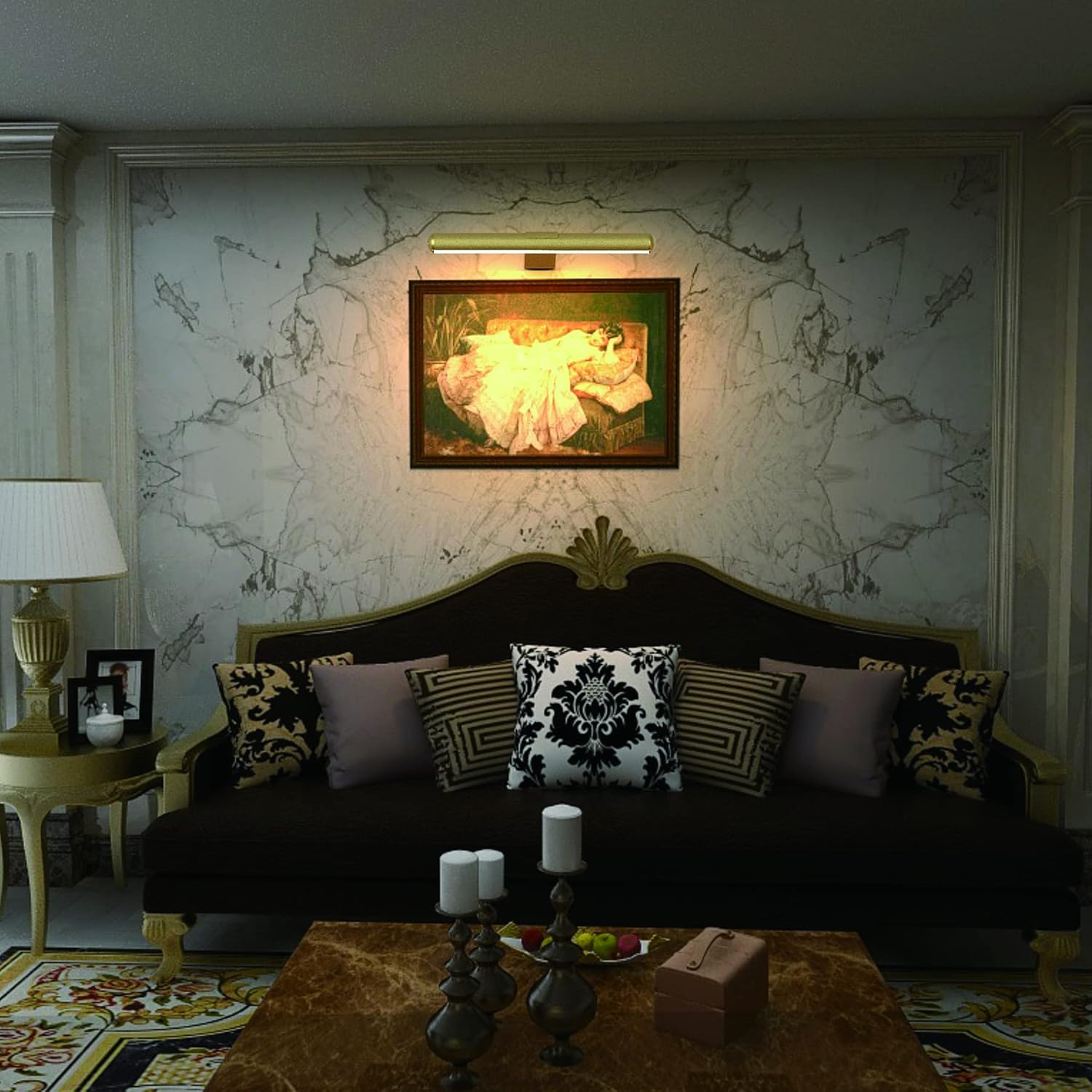 Rechargeable Wireless Painting Lights with Remote Control for Art Display