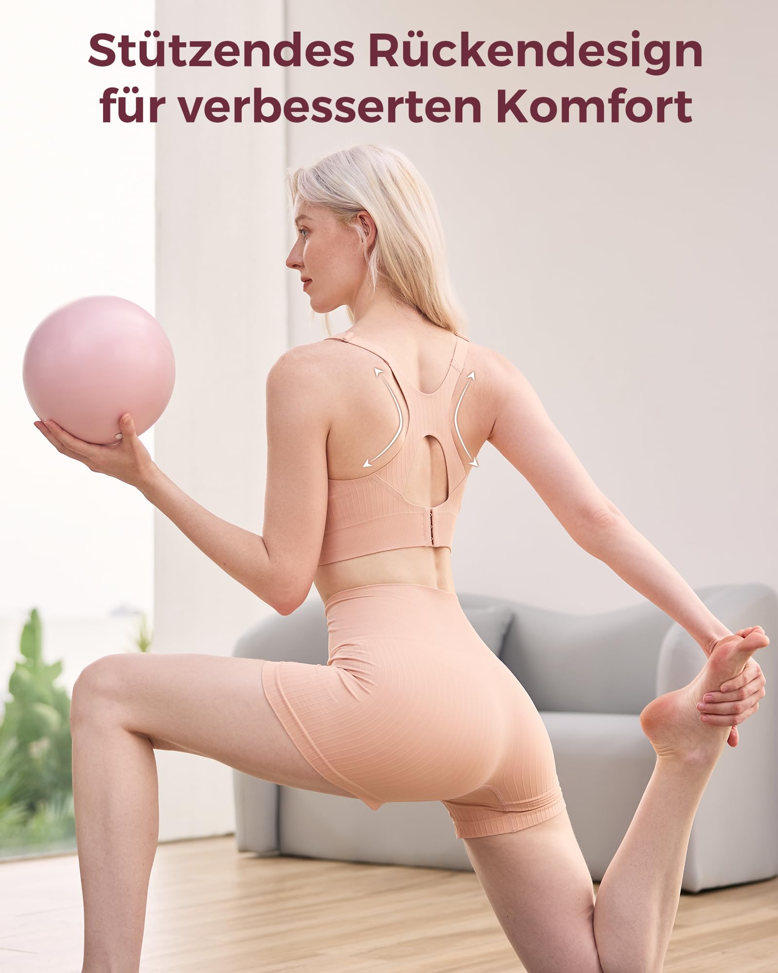 Momcozy Still-BH | Sport-Still-BH mit Kühl-Effekt für Yoga & Workout | Weicher, Stützender Schwangerschafts-BH mit Racerback | Atmungsaktiv & Dehnbar