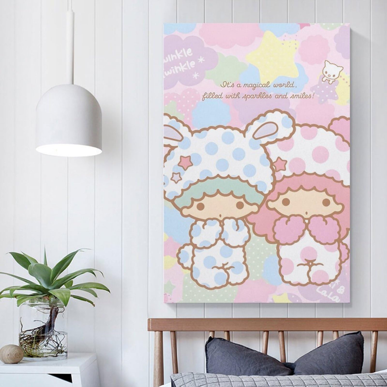Amazon.co.jp: リトルツインスターズ キキララ アートポスター 飾り絵