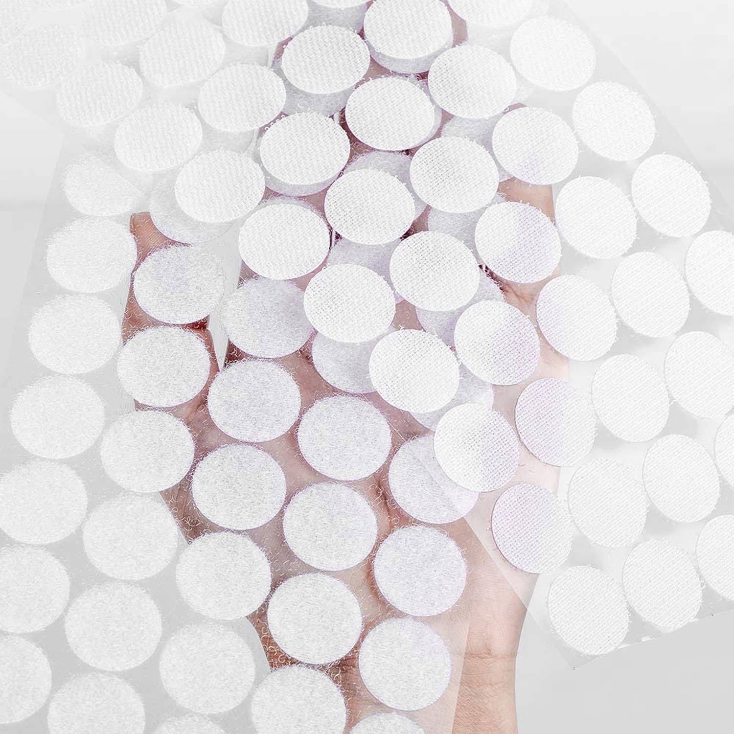 Tondini Adesivi Biadesivi - 1200 Pezzi 15mm, Per Poster, Foto E Decorazioni, Facili Da Rimuovere - Foto 2