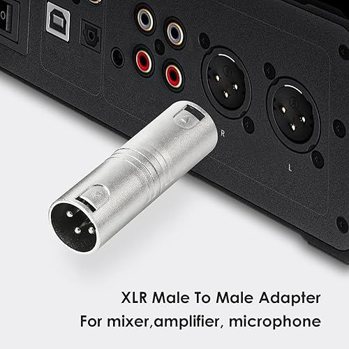 Miniatura 10 de pegcabac Adaptador XLR hembra a TRS de 14 pulgadas, adaptador de cable equilibrado de enchufe estéreo para conector hembra, adaptadores macho de 14