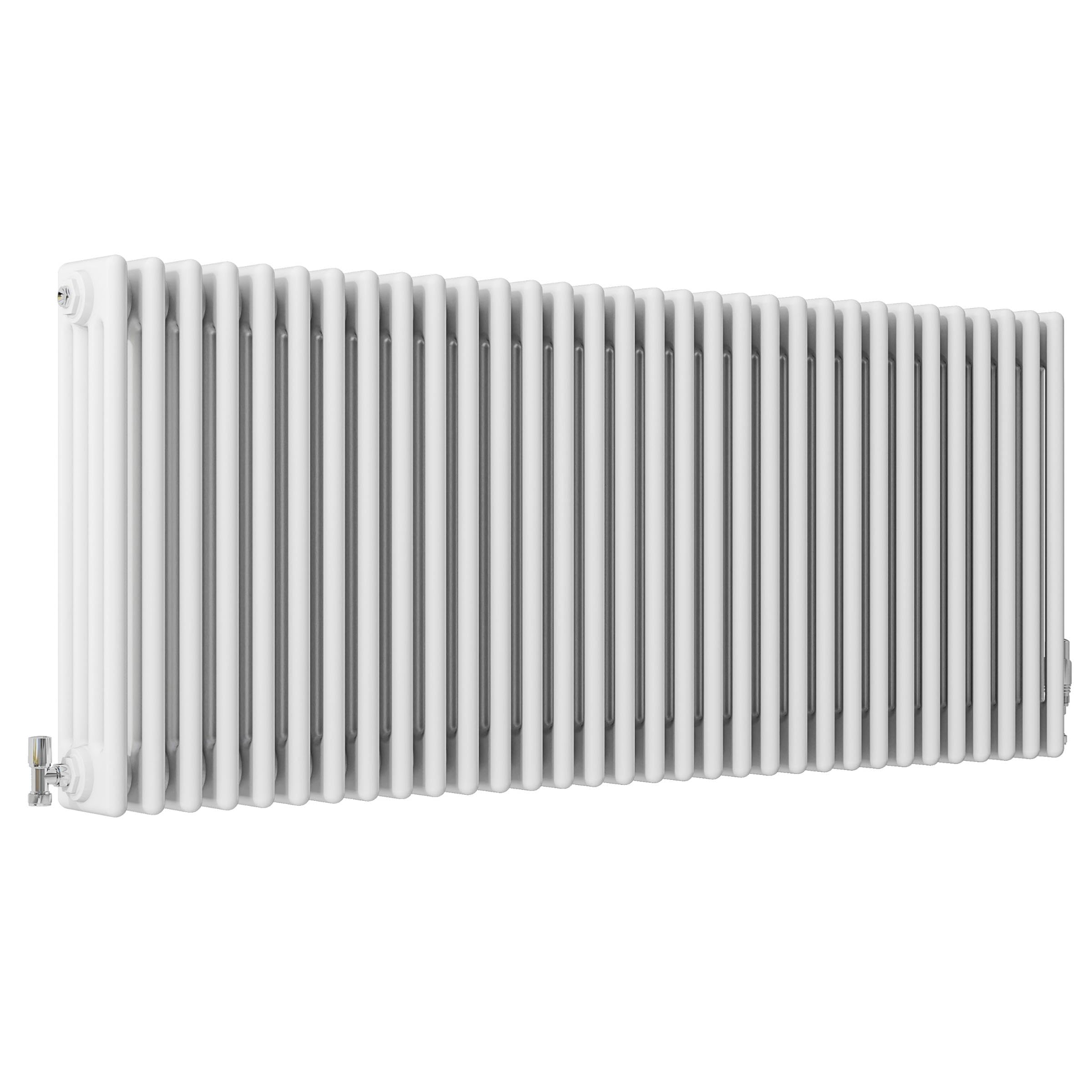 SLINE SANITARY Traditional 4 Column Cast Iron Style Radiator Horizontal White 600x1460mm