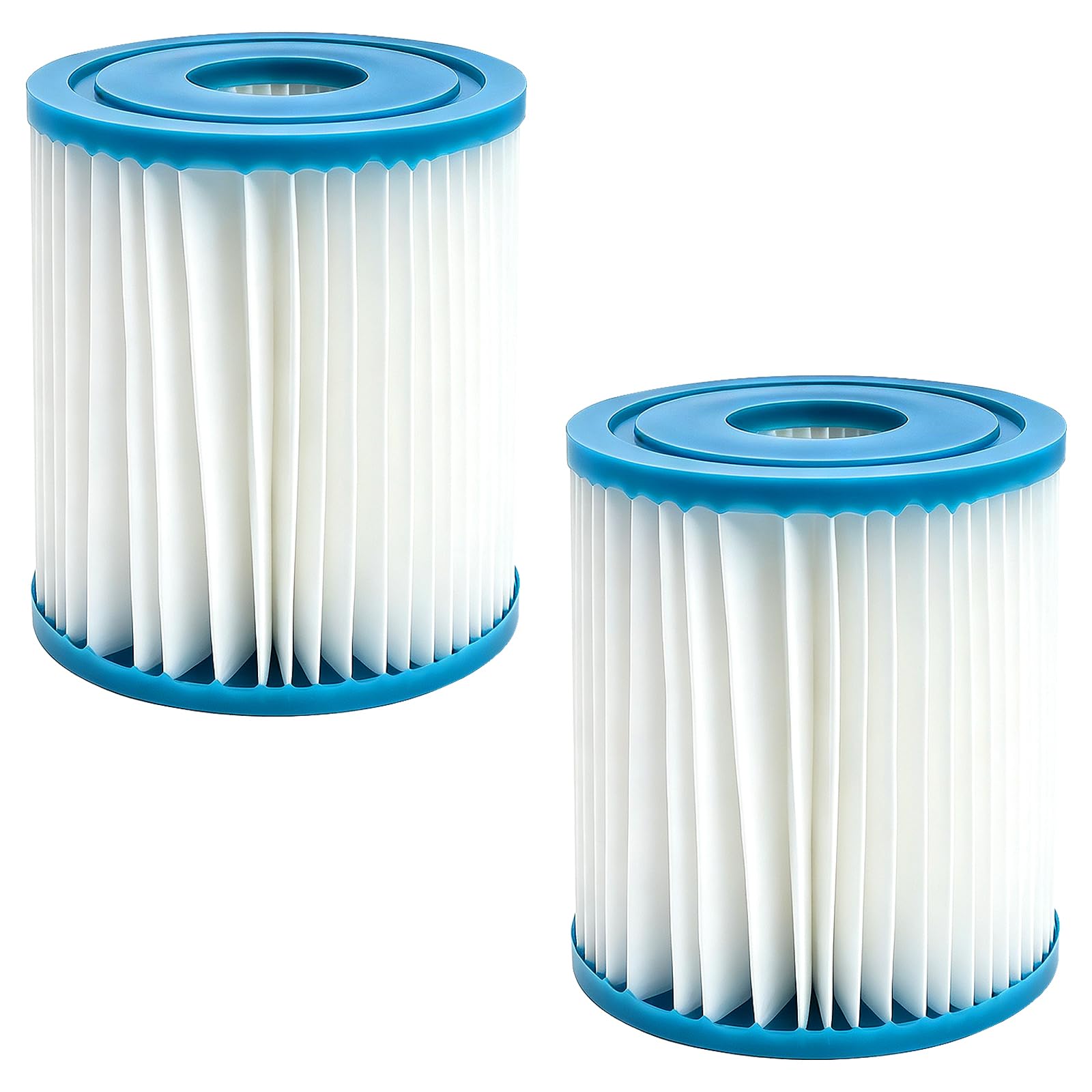 AMJKEJI Pool Filter Cartridge, 2 Pack Swimming Pool Filters, Pool Accessories Replacement Cartridges Filter for Hot Tubs and Pools (Type I)