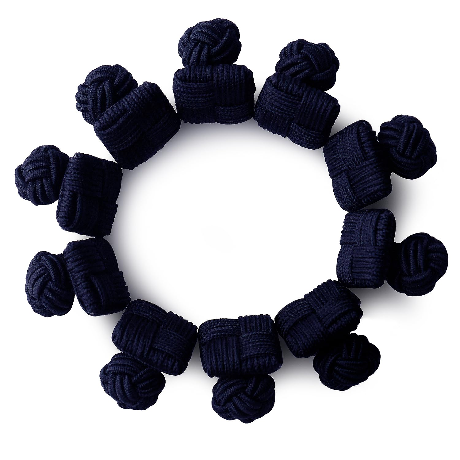 HONEY BEAR 5 pares Cuadrado gemelos nudo de seda tela camisa hombre/mujer, Para Regalos de bodas de Negocios