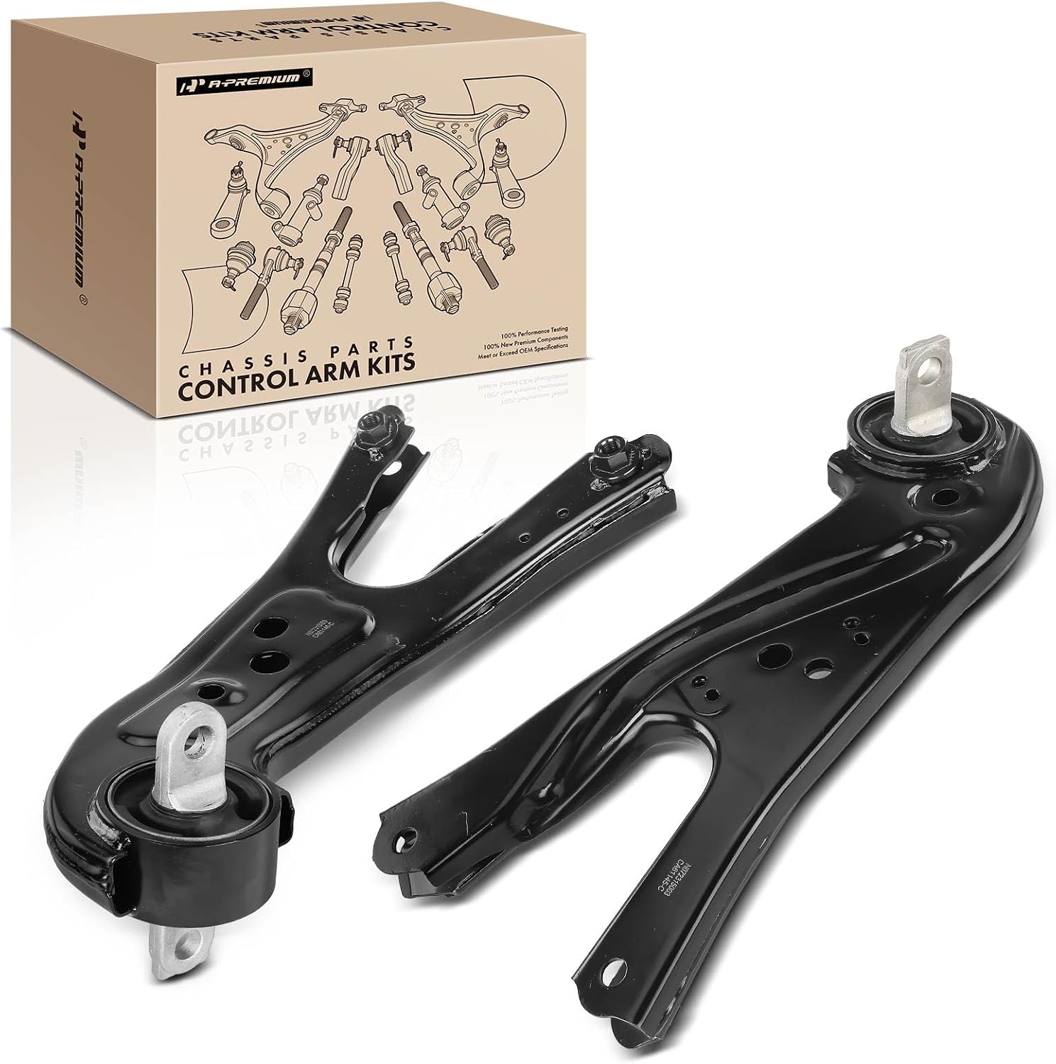 A-Premium 2 x Rear Suspension Trailing Arm Compatible with Lexus RX350 2010-2023, RX350L 2018-2022, RX450h 2010-2022, RX450hL 2018-2022 & Toyota Highlander 2014-2023