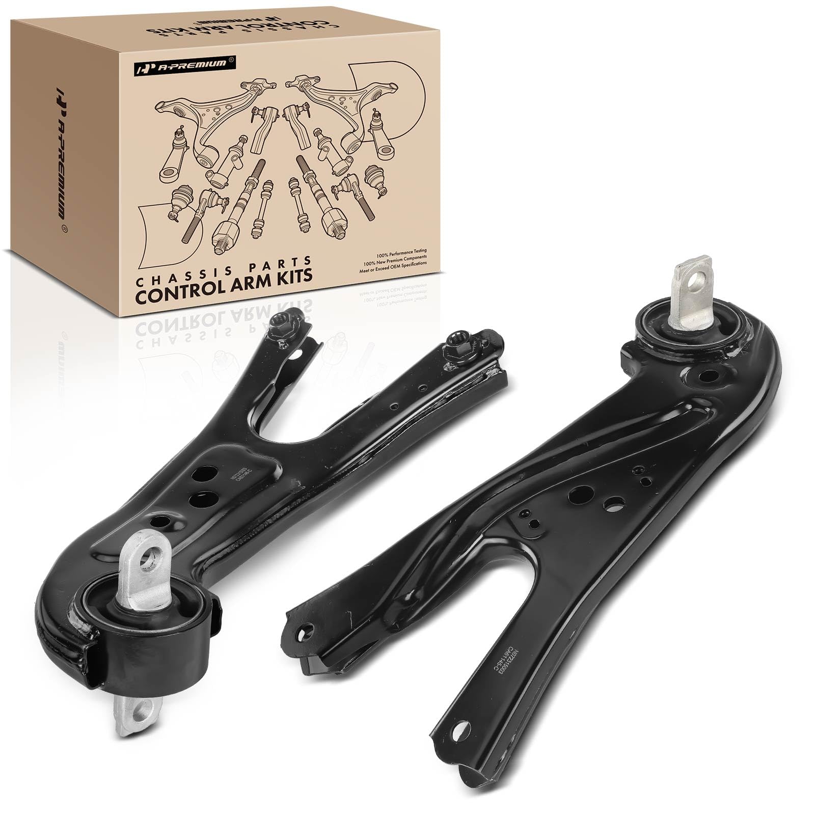 A-Premium 2 x Rear Suspension Trailing Arm Compatible with Lexus RX350 2010-2023, RX350L 2018-2022, RX450h 2010-2022, RX450hL 2018-2022 & Toyota Highlander 2014-2023