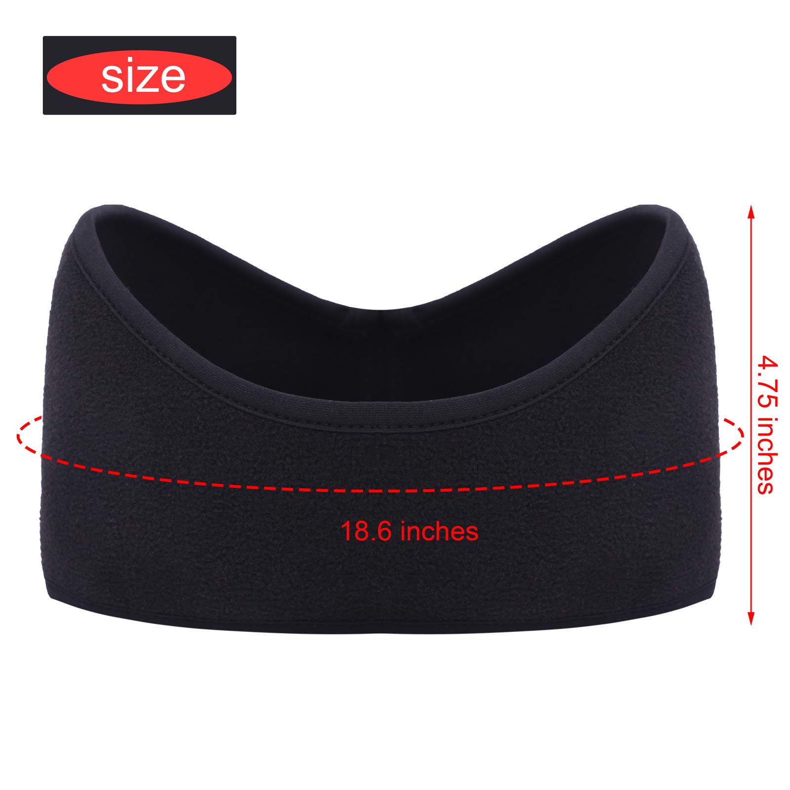 URATOT 4 Pieces Ear Warmer Headbands Winter Ear Warmers Headband for Men and Women Outdoor Fitness Headbands 2