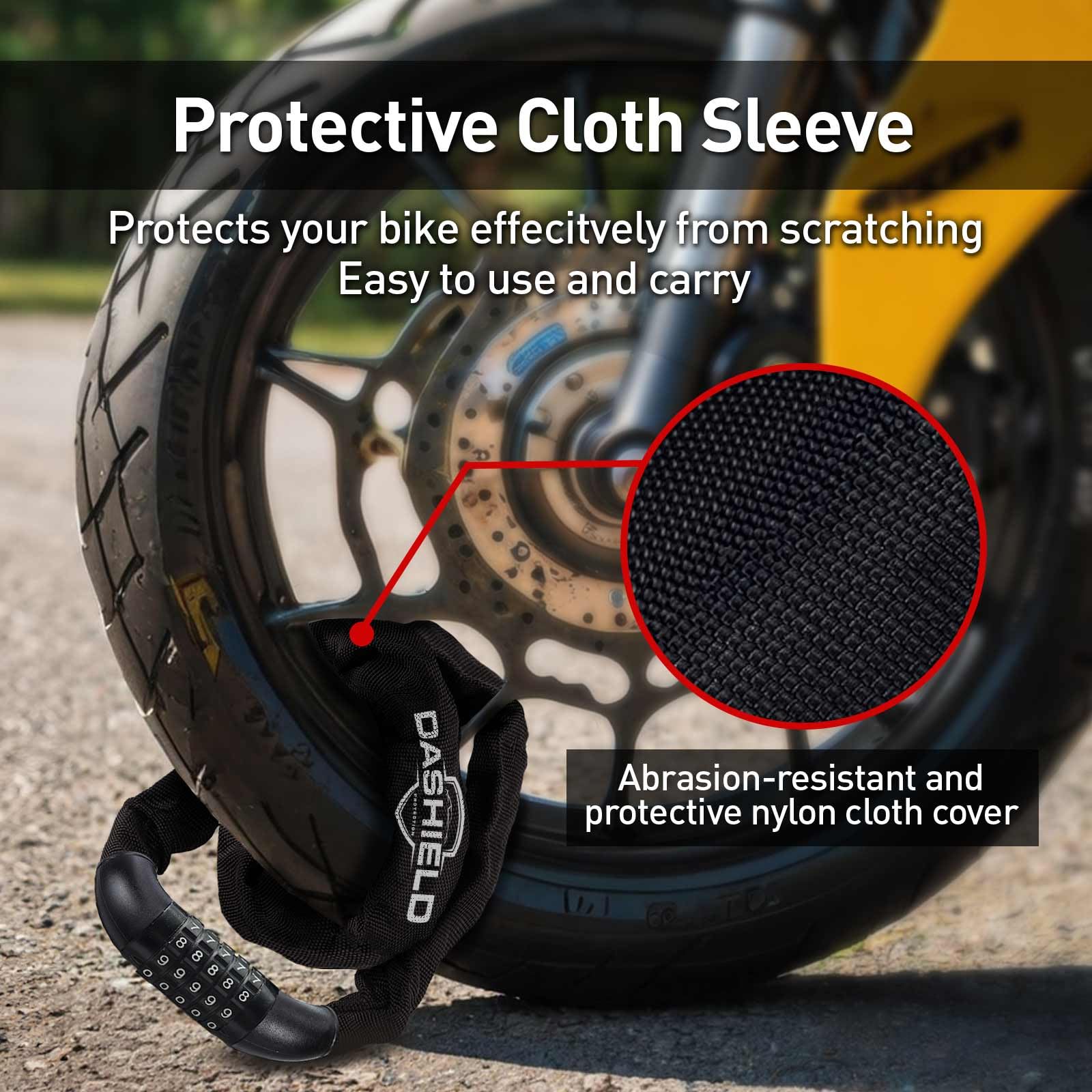 Catena di sicurezza per bicicletta, combinazione a 5 cifre, ripristinabile, 98 cm, resistente, antifurto, per bicicletta, moto, scooter, cancello, recinzione (nero, 2 pezzi, 1 m)
