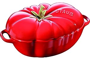 Staub Tomato Casserole 40511-855-0, Enameled Cast Iron Casserole Dish