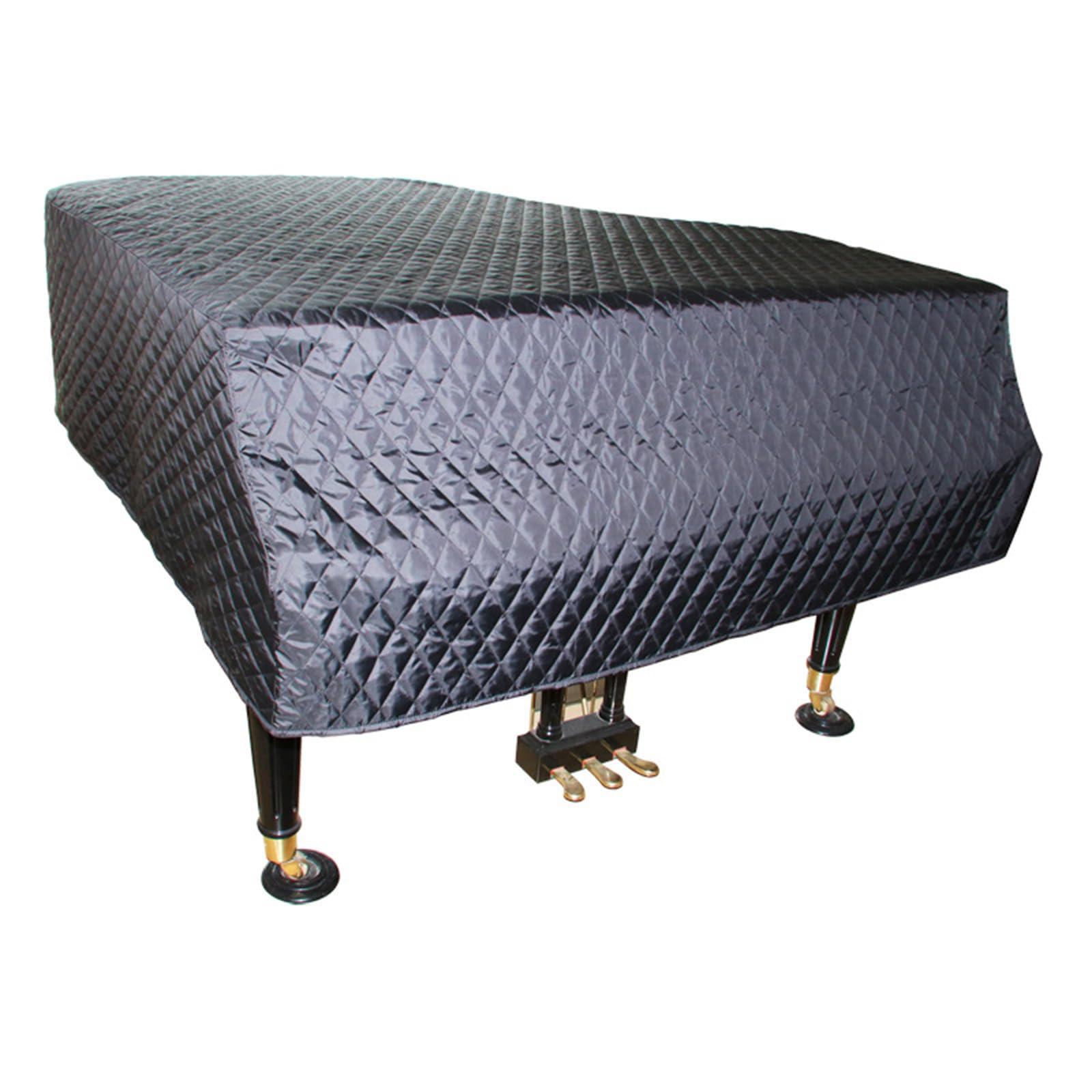 Copertina Completa del Pianoforte a Coda - Copertina del Pianoforte a Coda per Bambini Impermeabile/Protezione Solare/Polvere Panno Protettivo per Pianoforte, Cotone, Nero,180cm/70.87inch
