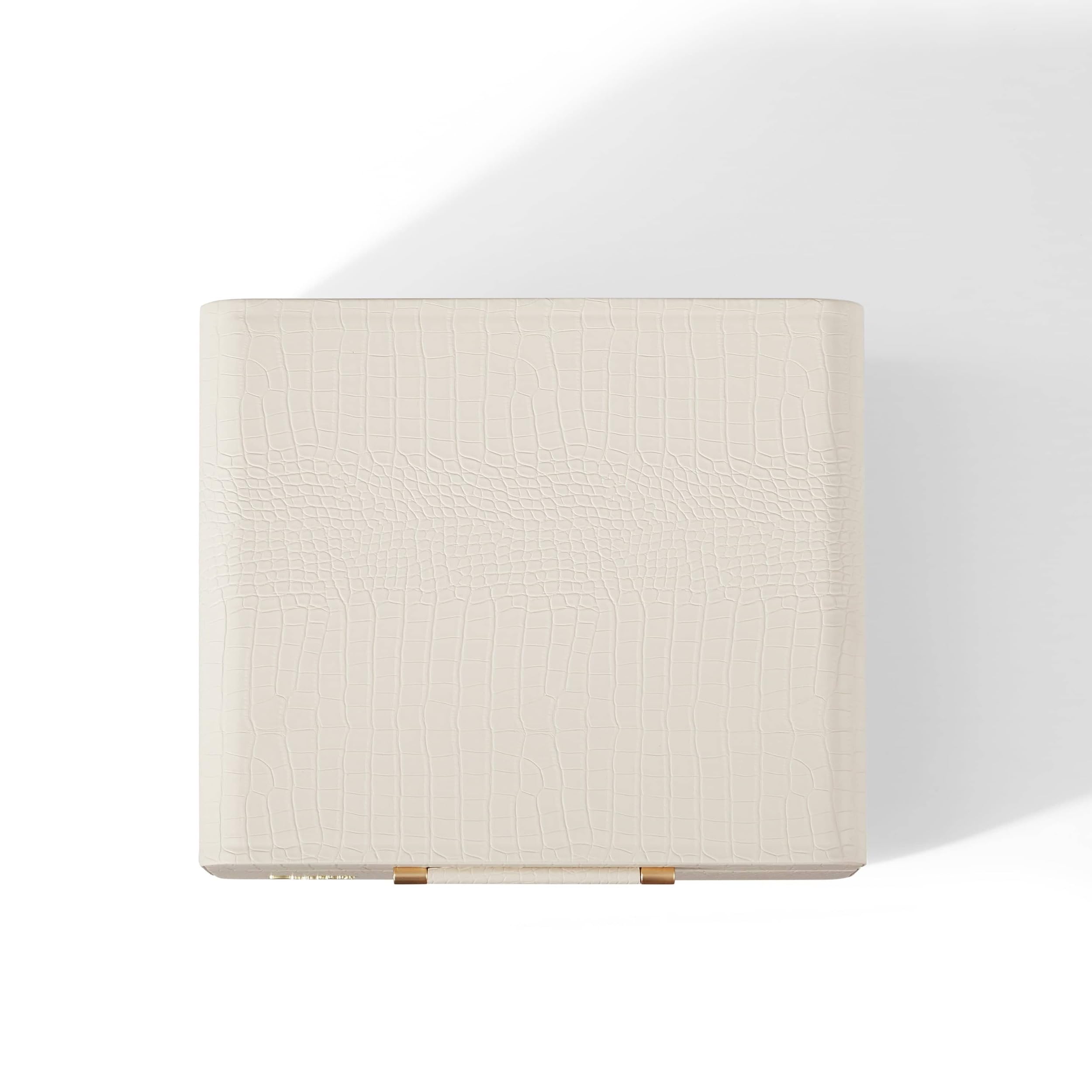 Crosley Mercury Giradischi Vinili con Bluetooth In/out - Giradischi Vintage Design - Lettore di Dischi a 3 Velocità - Per 7", 10" e 12" - Portatile con Custodia Integrata - Crema