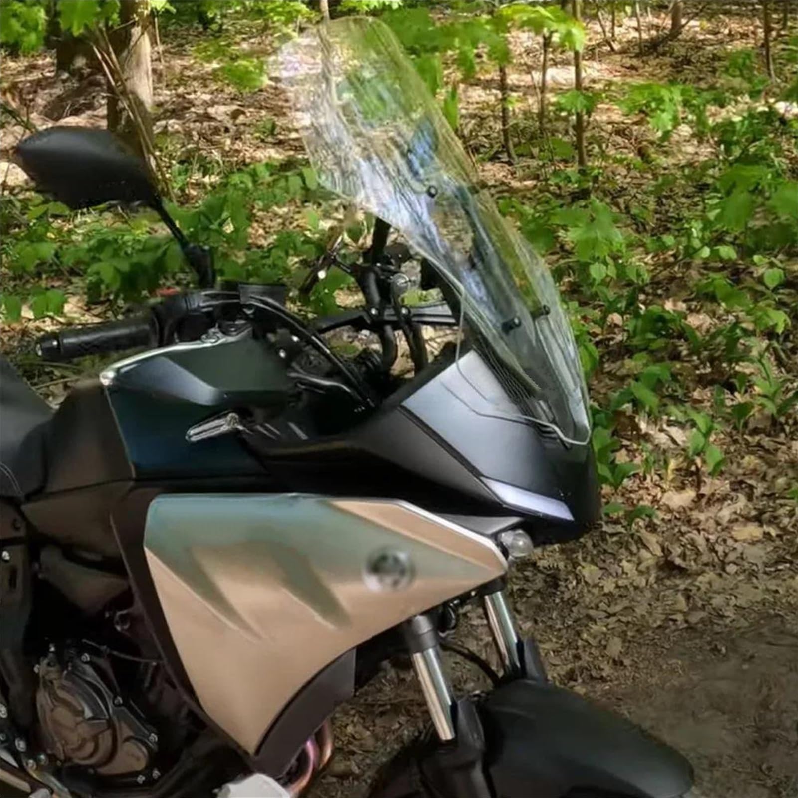 Cubierta Y Deflector De Viento para Parabrisas De Motocicleta — para Yamaha Tracer, Tracer 700, Tracer 700/GT, Tracer 7/GT Parabrisas para Motocicleta(Negro)