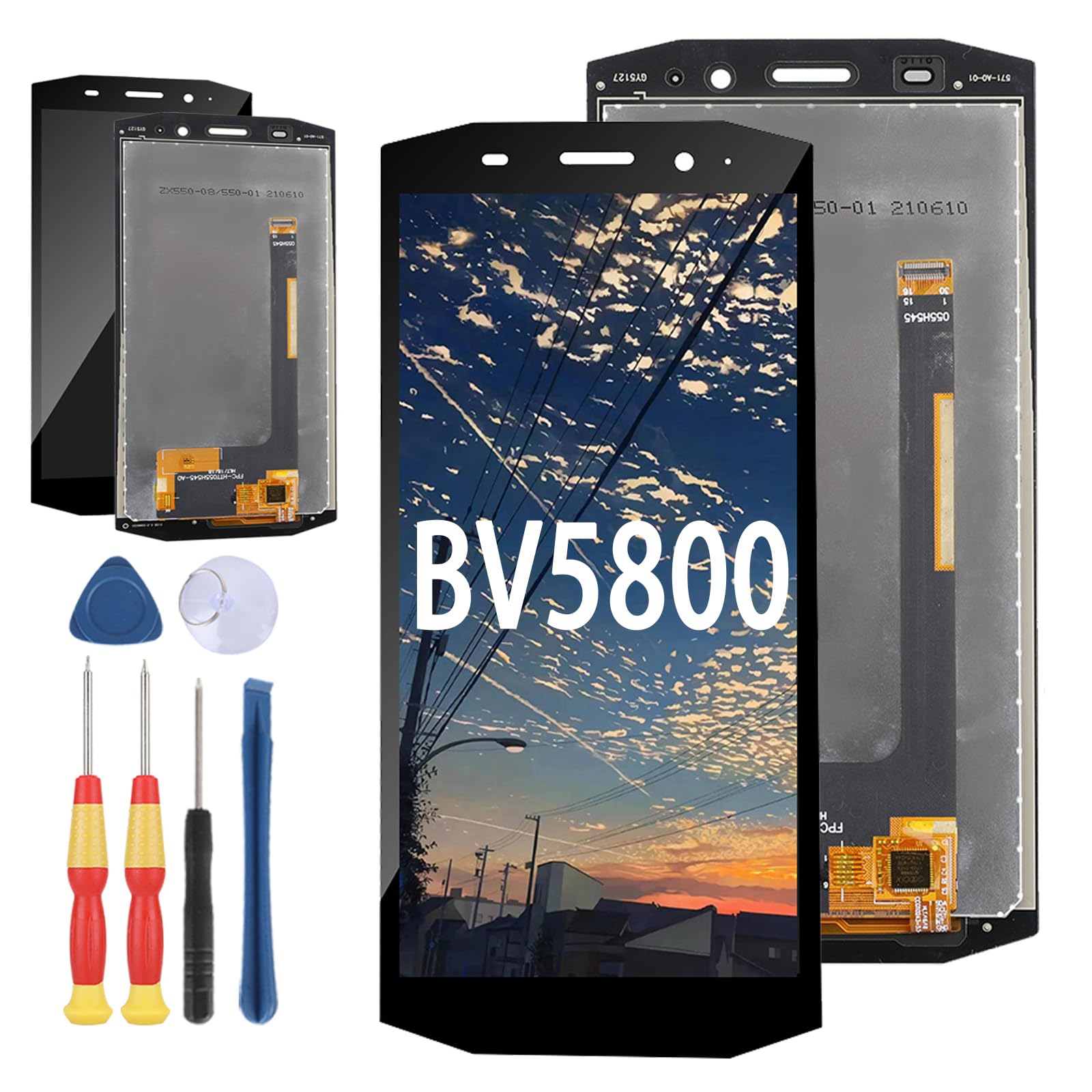 Yuxyiony New Screen Replacement For Blackview BV5800 LCD Display Repair Screen and Replacement Tool Accessories.