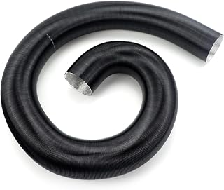 HABITZ Manguera de conducto de conducto de calentador diésel estirada de 42mm y 300cm, color negro, Compatible for Webasto Eberspacher, calentadores for coche, caravana y furgoneta Calentador
