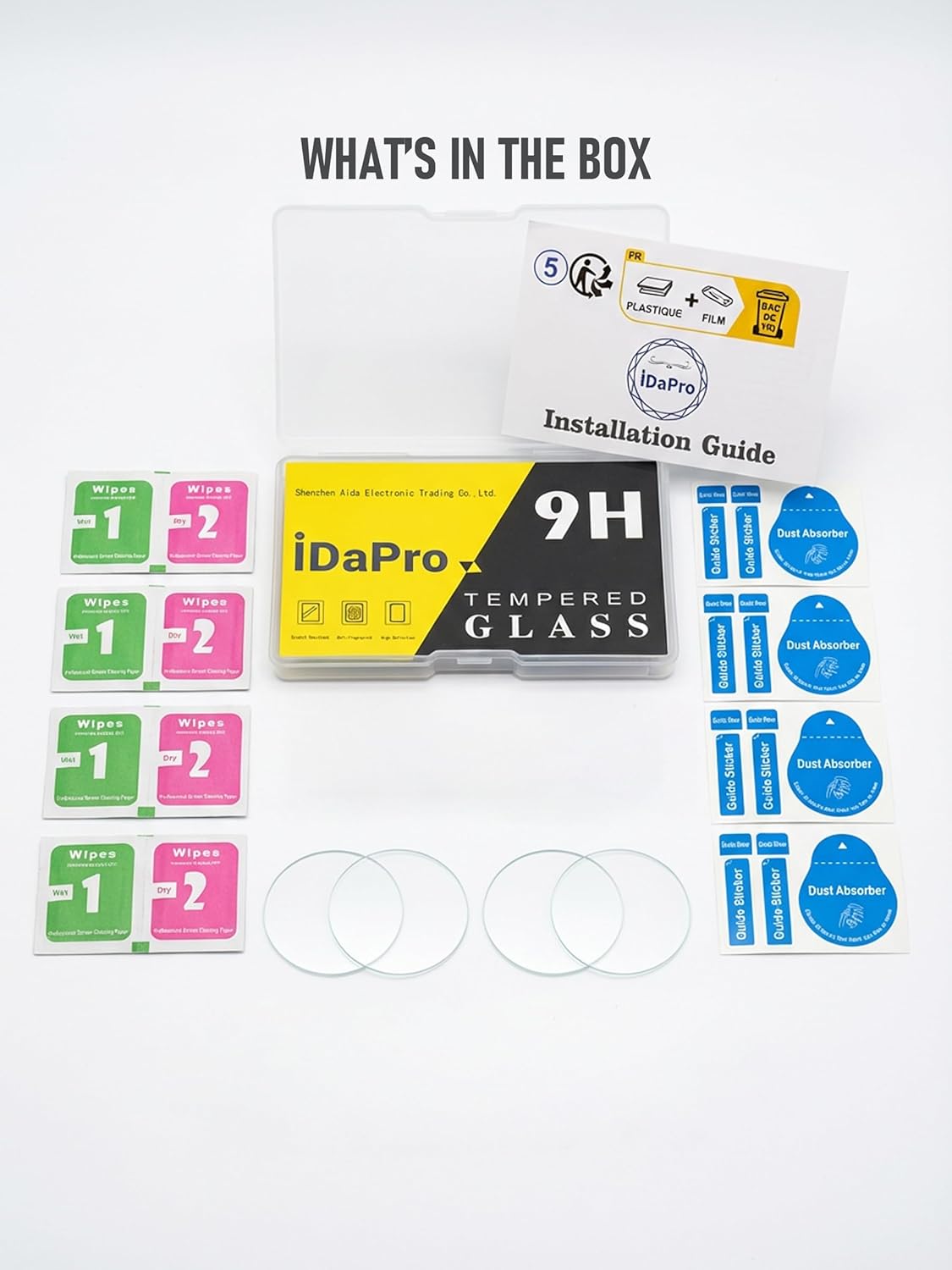 Screen Protector for HUAWEI Watch GT 2 GT2 46mm Watch [4 Pack] Tempered Glass Anti-Scratch Bubble-Free Easy Installation