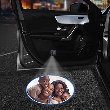 2PCS Custom Car Door Projector Lights Personalised Car Door Logo Step Welcome Light Customised Photo Text Accessories