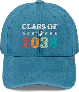 Class of 2038 Grow with Me Kindergarten to Senior Countdown Hat for Women Funny