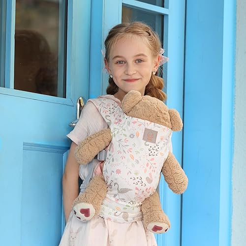 Miniatura 2 de GAGAKU Portabebés de muñeca de algodón suave relleno de juguete de peluche Accesorios de muñeca para niños - Rosa (Flamenco)