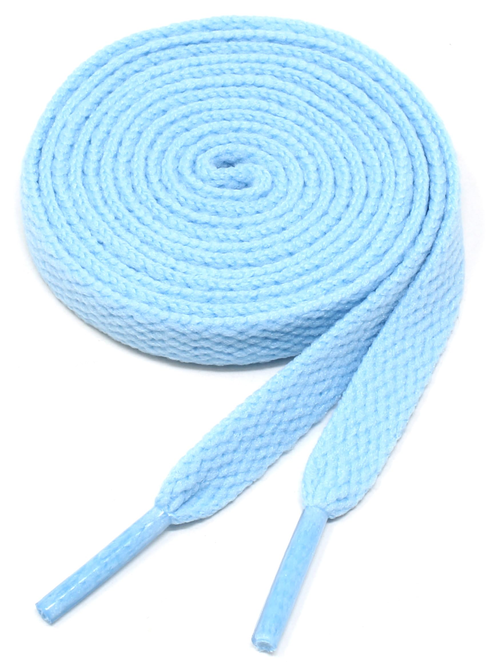 BCB Wear Flat Shoelaces 5/16" Wide Solid Color Strings for Athletic Sneakers Boots & Shoes - 27"-72" Length Shoe Laces