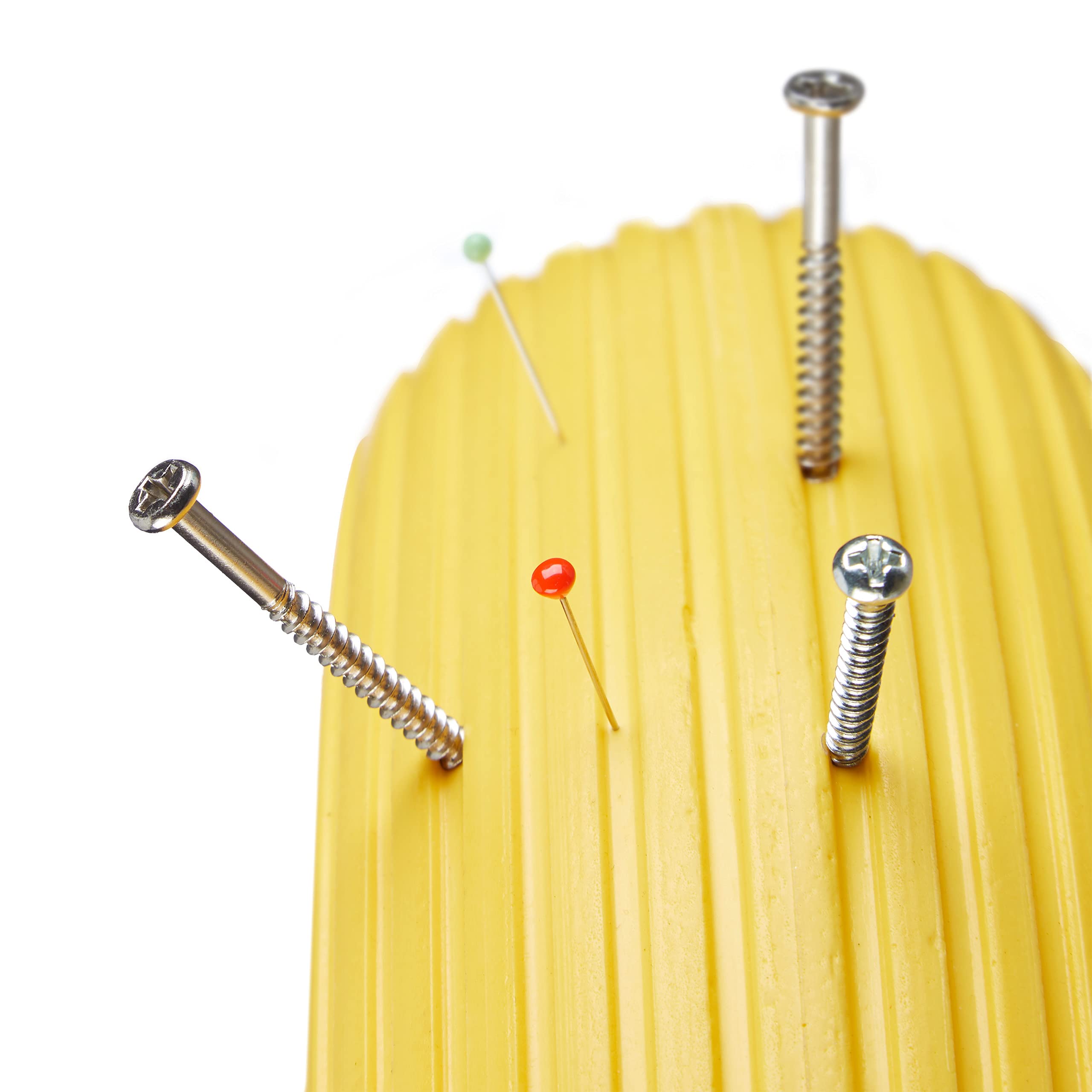 Relaxdays Rueda de Carretilla 4.80 4.00-8, Goma Maciza & Llanta de Acero, Tres adaptadores, 100 kg, Amarillo y Rojo